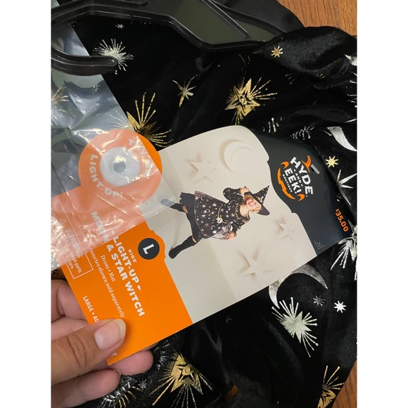 NWT Hyde And EEK Light Up Moon & Star Witch Size L